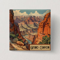 Vintage Travel Poster Grand Canyon Colorado River
