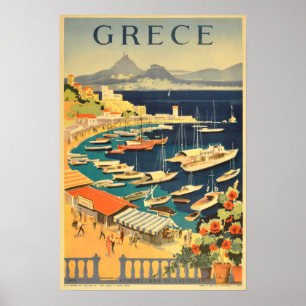 Vintage Travel Poster - Greece