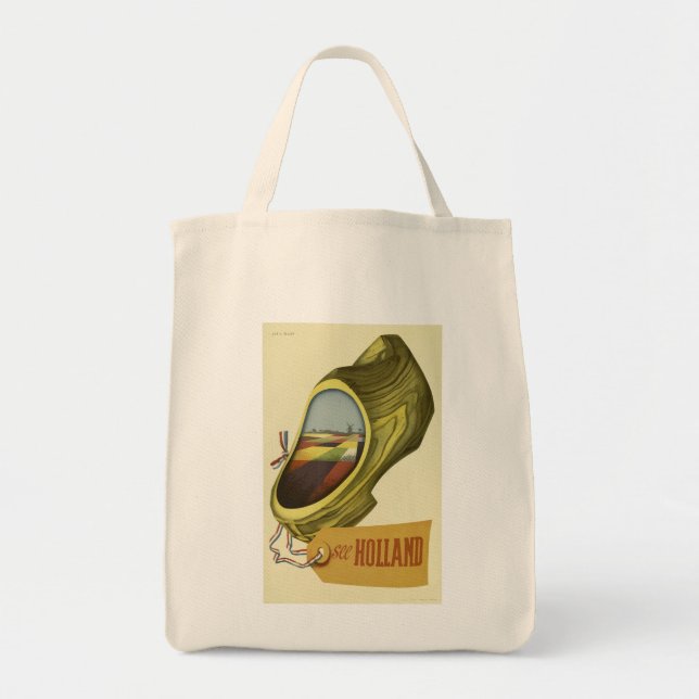 Vintage Travel Poster Holland  , Tote Bag (Front)