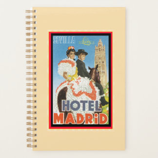 Vintage Travel Poster - Hotel Madrid Planner
