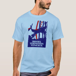 Vintage Travel Poster Hotel Terminus Venice, Italy T-Shirt