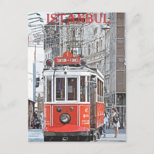 Vintage travel poster - Istanbul, Turkey  Postcard