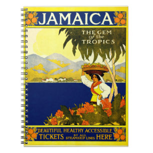 Vintage Travel Poster: Jamaica Notebook