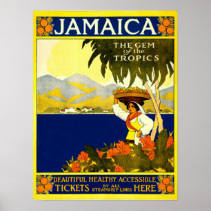 Vintage Travel Poster: Jamaica Poster