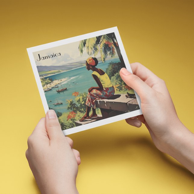 Vintage Travel Poster Jamaican woman  (Creator Uploaded)