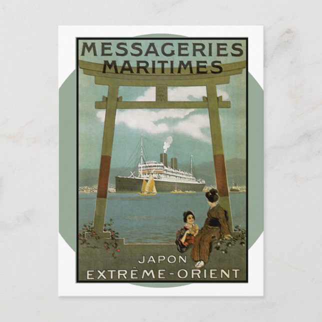 Vintage Travel Poster - Japan Postcard (Front)