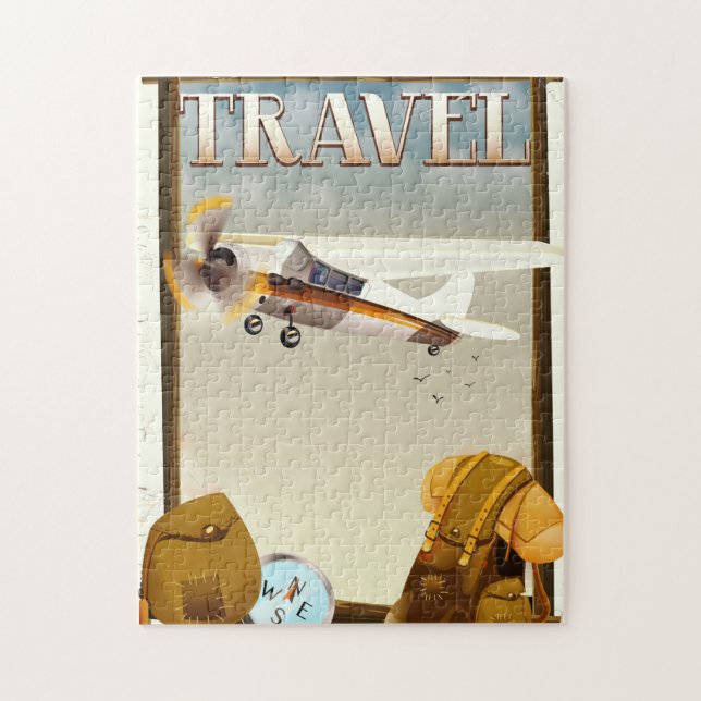 Vintage Travel Poster Jigsaw Puzzle (Vertical)