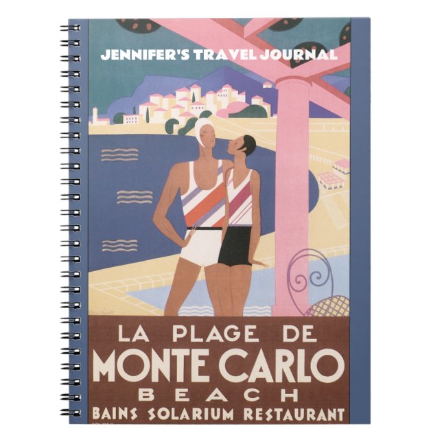Vintage Travel Poster Journal (Front)