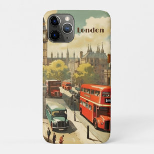 Vintage Travel Poster London City Centre Case-Mate iPhone Case