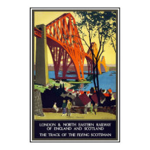 Vintage Travel Poster London Scotland