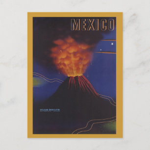 Vintage Travel Poster - Mexico circa 1943 Postcard