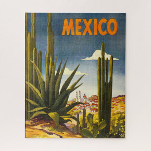 Vintage Travel Poster Mexico Jigsaw Puzzle