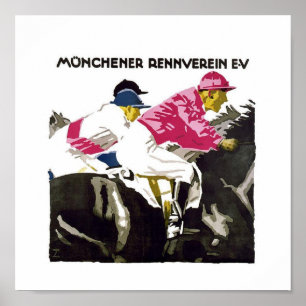 Vintage Travel Poster Munchener Rennverein E.v