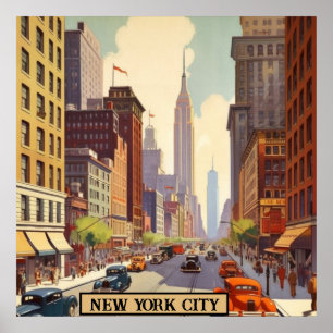 Vintage Travel Poster New York City