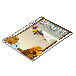Vintage Travel Poster Notebook