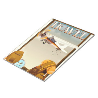 Vintage Travel Poster Notepad