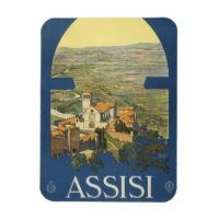 Vintage Travel Poster Of Assisi, Italy