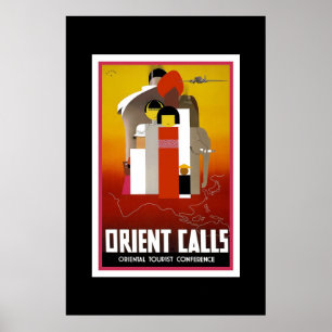 Vintage Travel Poster Orient