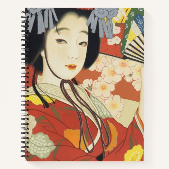 Vintage Travel Poster Osaka Japan Notebook (Front)