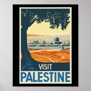 Vintage Travel Poster Palestine Painting