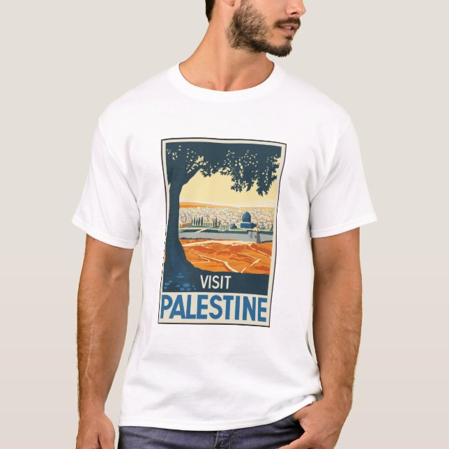 Vintage-Travel-Poster-Palestine T-Shirt (Front)