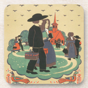 Vintage Travel Poster Promoting Pennsylvania Coaster