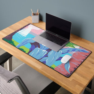 Vintage Travel Poster Promoting Puerto Rico 2 Desk Mat
