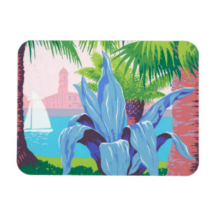 Vintage Travel Poster Promoting Puerto Rico 2 Magnet