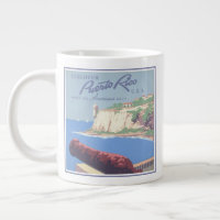 Vintage Travel Poster Promoting Puerto Rico