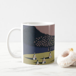 Vintage Travel Poster Promoting Travel To Montana Coffee Mug