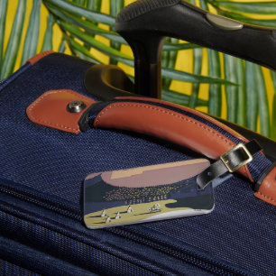 Vintage Travel Poster Promoting Travel To Montana Luggage Tag