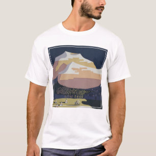 Vintage Travel Poster Promoting Travel To Montana T-Shirt