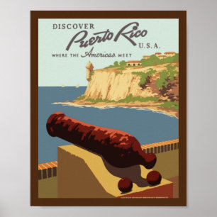Vintage-Travel-Poster-Puerto Rico Poster