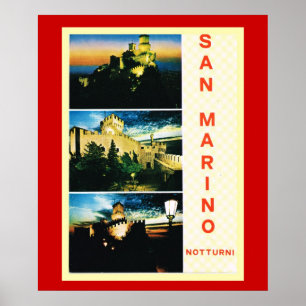 Vintage Travel poster, Republic of San Marino Poster