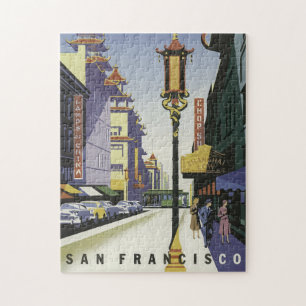 Vintage Travel Poster San Francisco  Jigsaw Puzzle