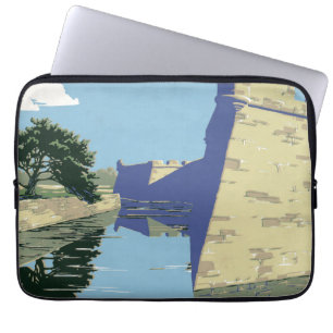 Vintage Travel Poster Showing Fort Marion Laptop Sleeve