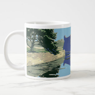 Vintage Travel Poster Showing Fort Marion Large Coffee Mug
