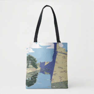 Vintage Travel Poster Showing Fort Marion Tote Bag