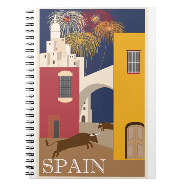 Vintage - Travel - Poster - Spain Notebook (Front)
