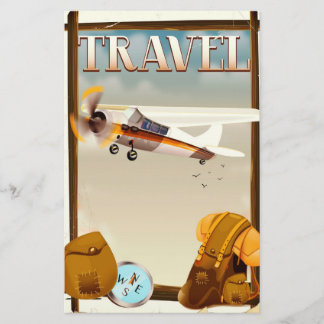 Vintage Travel Poster Stationery