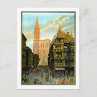 Vintage Travel Poster,Strasbourg