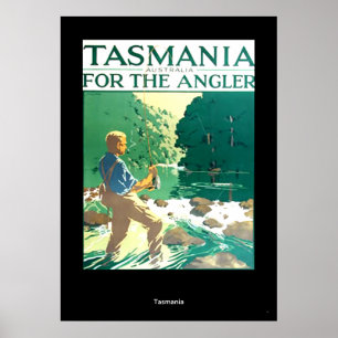 Vintage Travel Poster Tasmania Australia