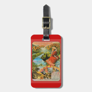 Vintage Travel poster, Thermes de Cauterets Luggage Tag