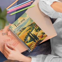 Vintage Travel Poster Tuscany, customisable