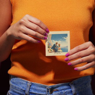 Vintage Travel Poster, Valentine customisable Enclosure Card