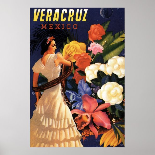Vintage Travel Poster - Veracruz Mexico (Front)