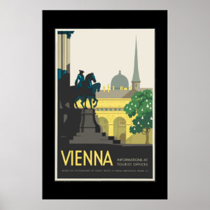 Vintage Travel Poster Vienna Austria Painting