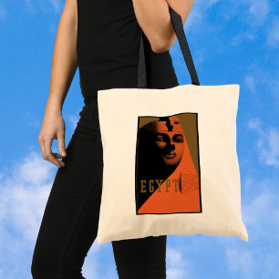 Vintage Travel Poster with Sphinx, Egypt, Africa Tote Bag