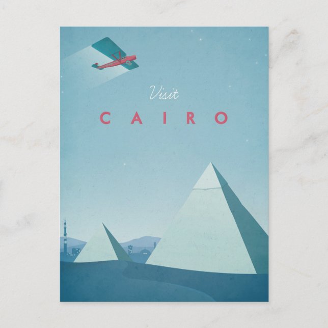 Vintage Travel Posters - Cairo - Art Postcard (Front)