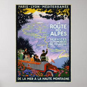 Vintage Travel Posters — La Route des Alpes